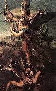 RAFFAELLO Sanzio St Michael and the Satan oil painting